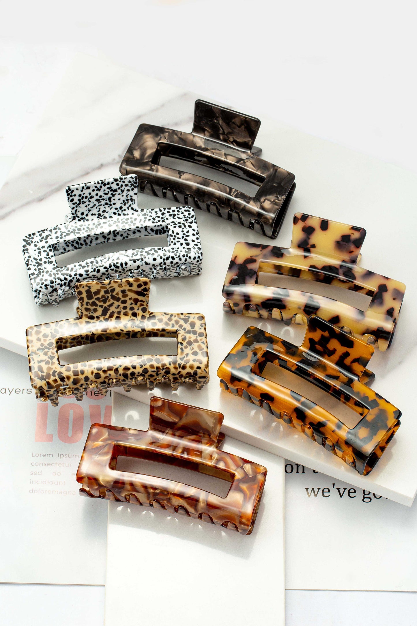 Jumbo Rectangular Claw Clip