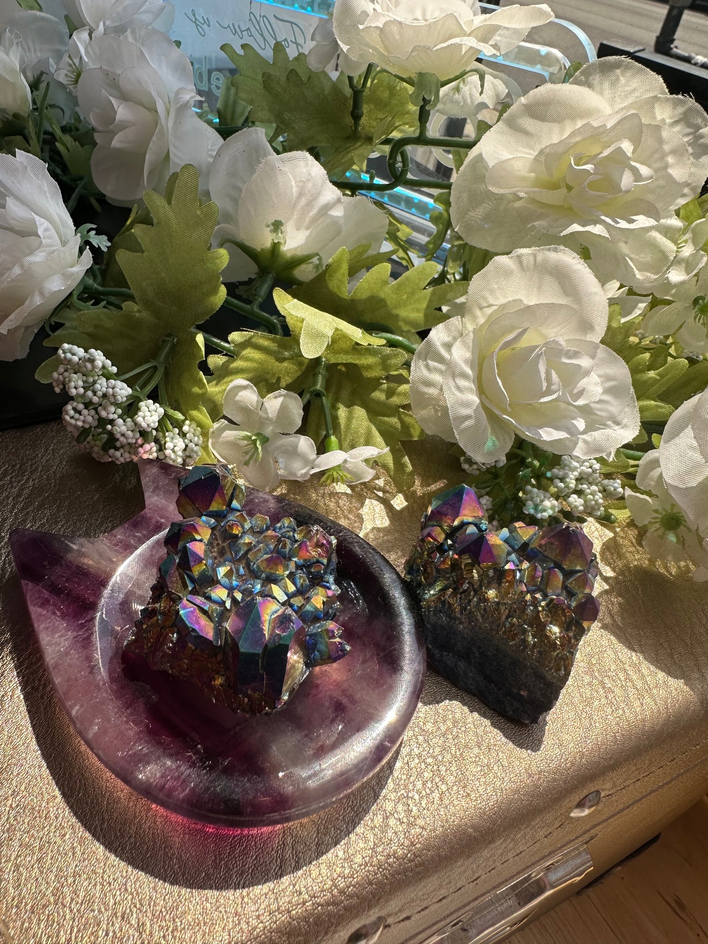 Titanium Plated Quartz Crystal