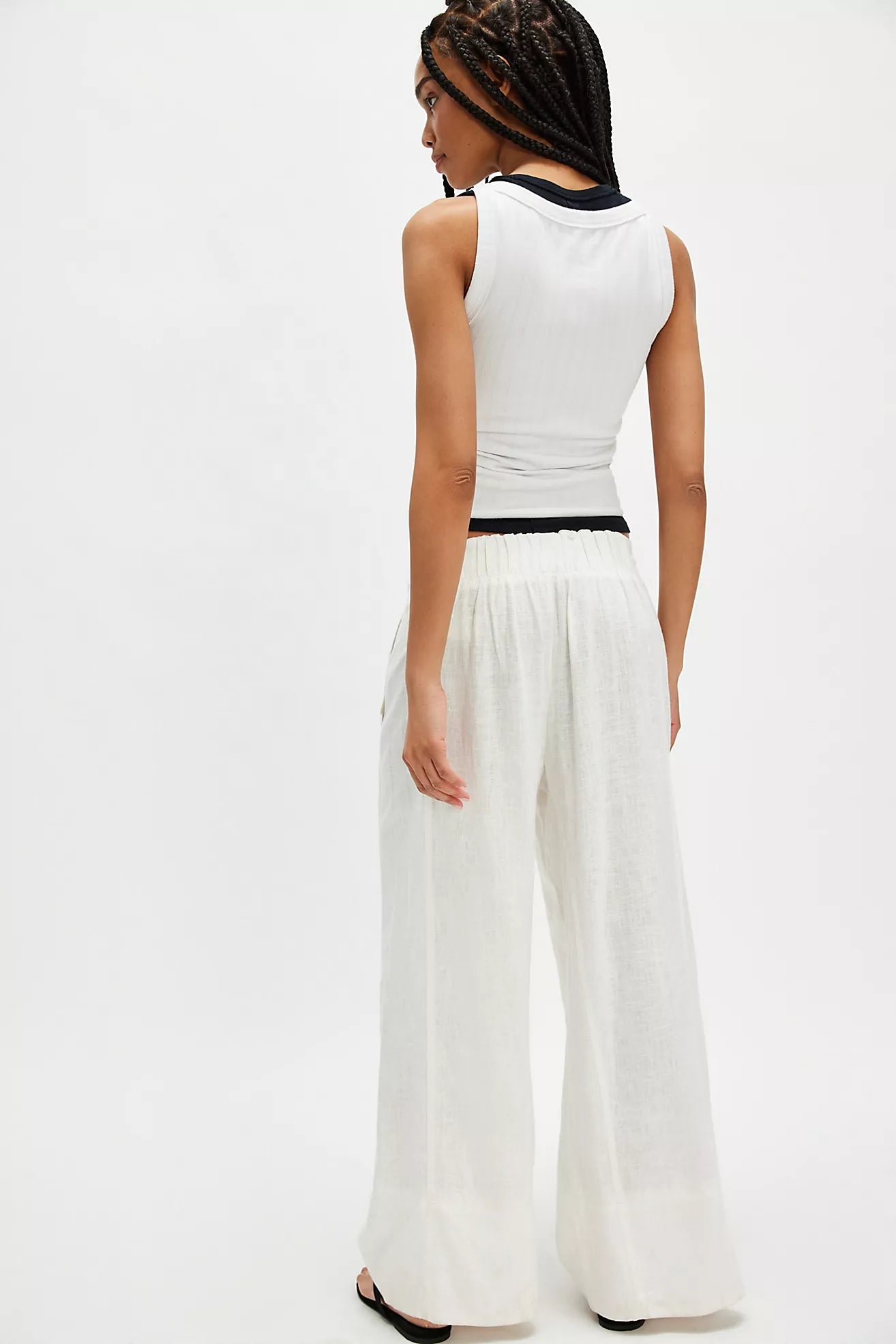 Day's End Linen Pull-On Pants