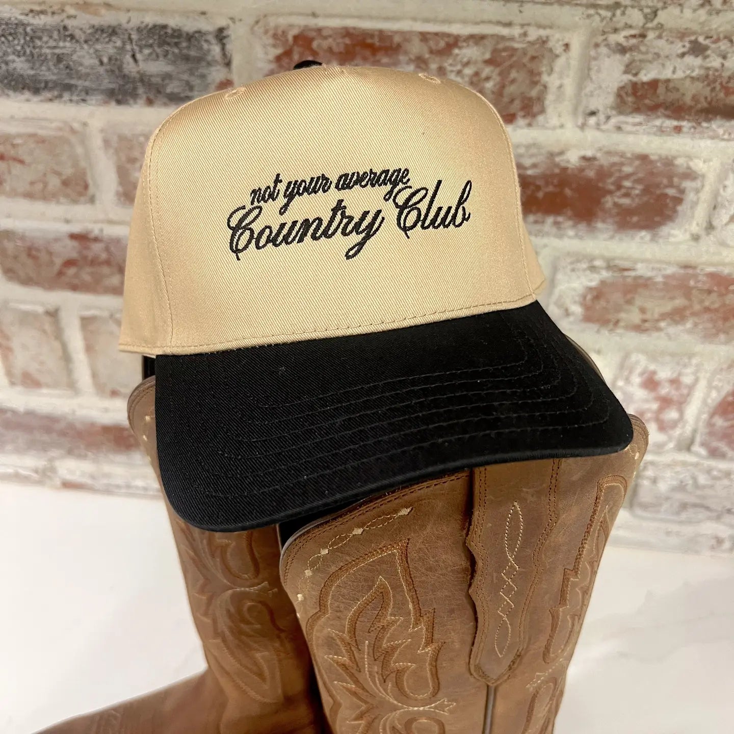 Not Your Average Country Club- Embroidered Hat