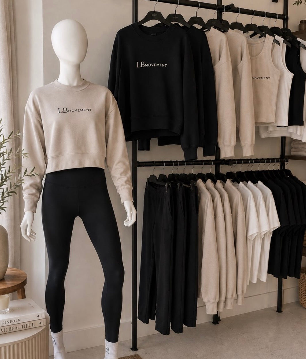 LB Movement Cropped Crewneck