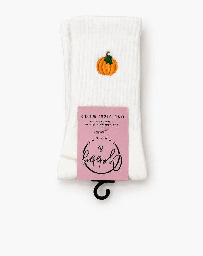 Pumpkin Grip Socks