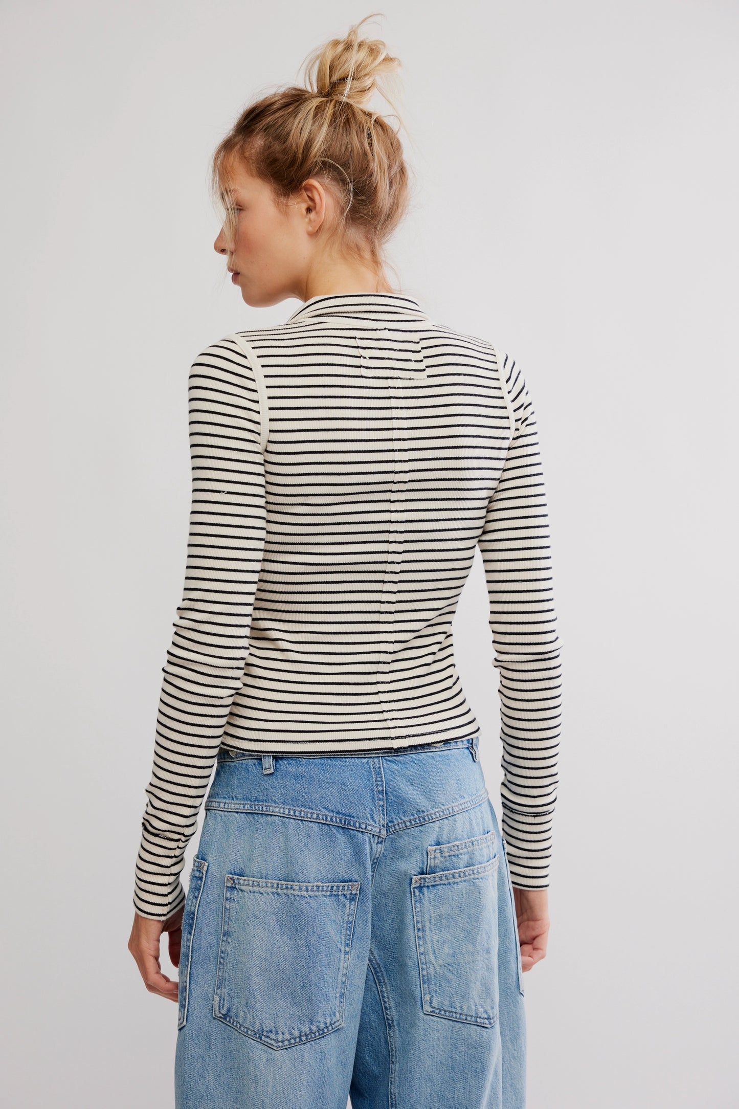 Lake Henley Stripe LS