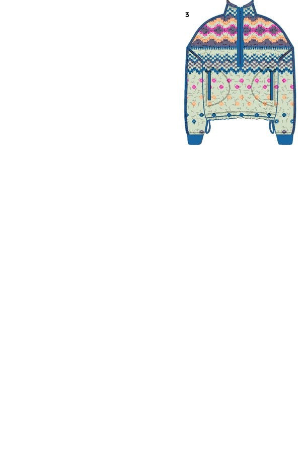 Printed Mountain High 1/2 Zip