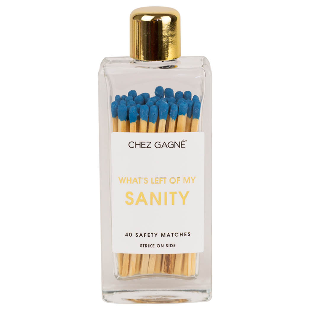 Left of My Sanity - Glass Bottle Matches