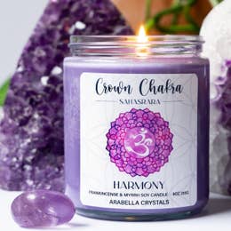 Crown Chakra Candle Jar