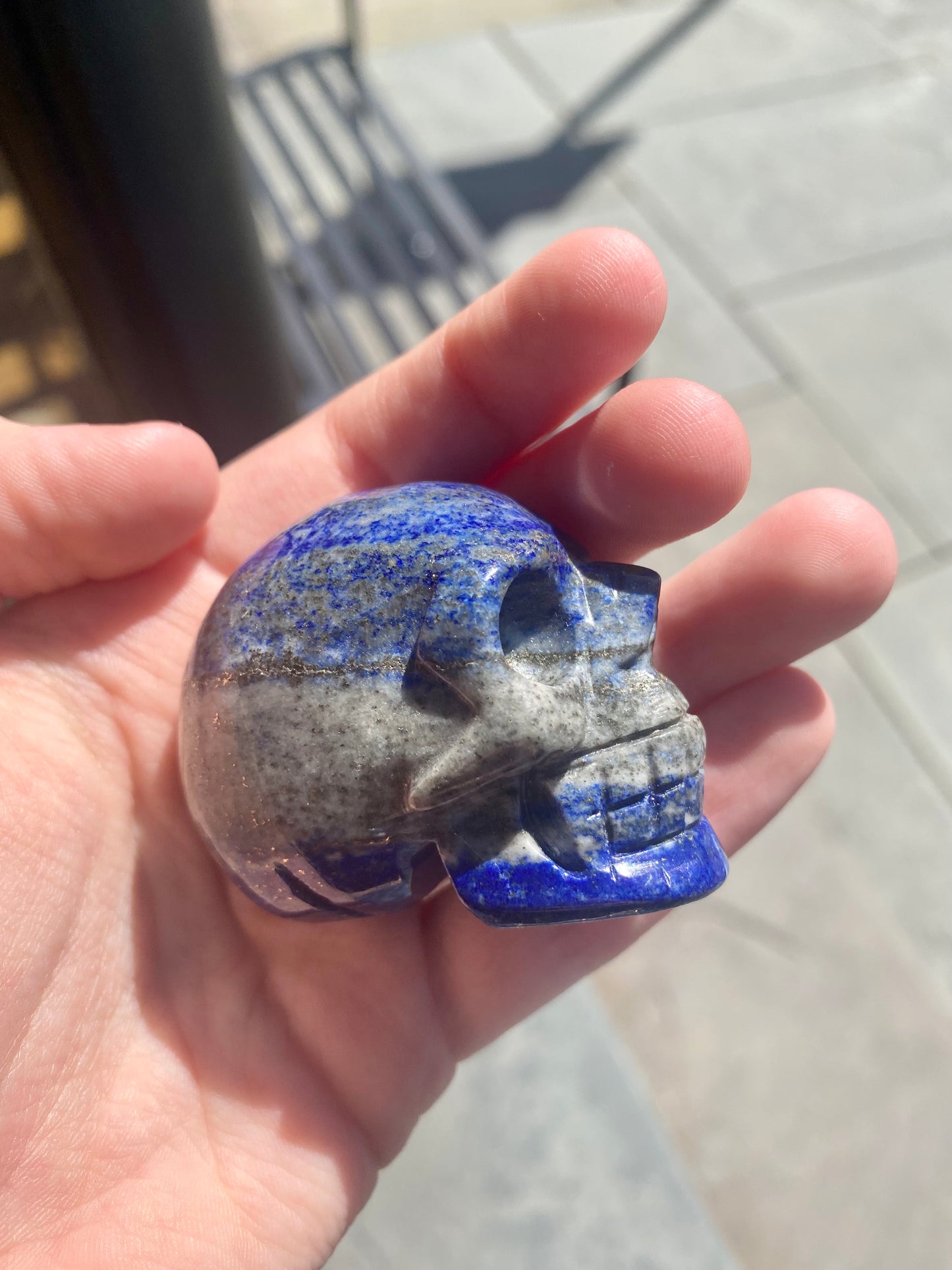 Lapis Lazuli Crystal  Skull