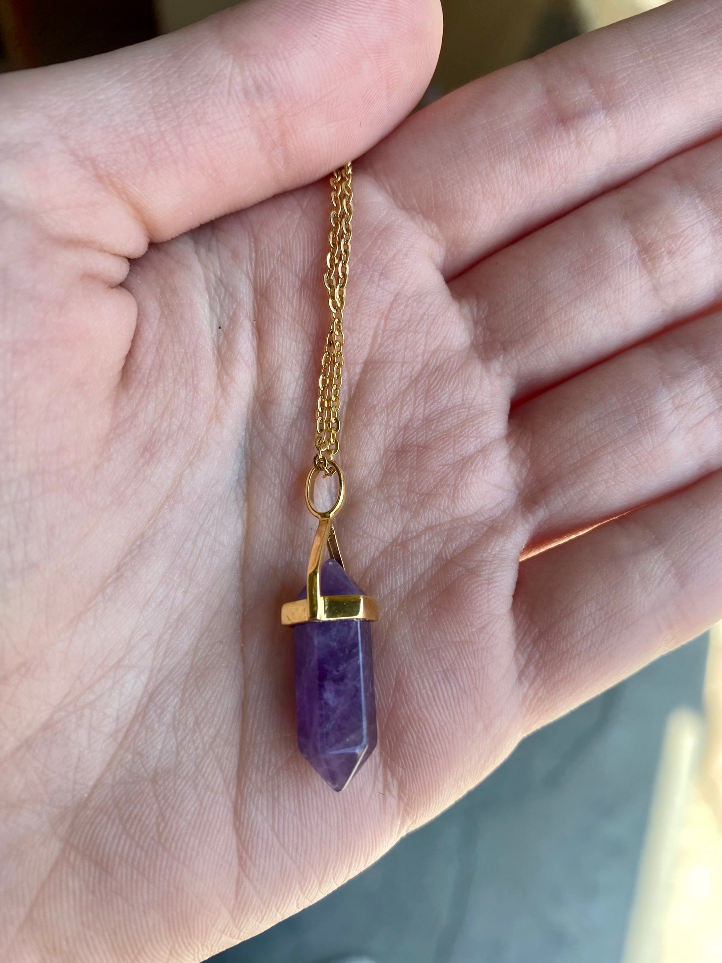 Dainty Amethyst Necklace