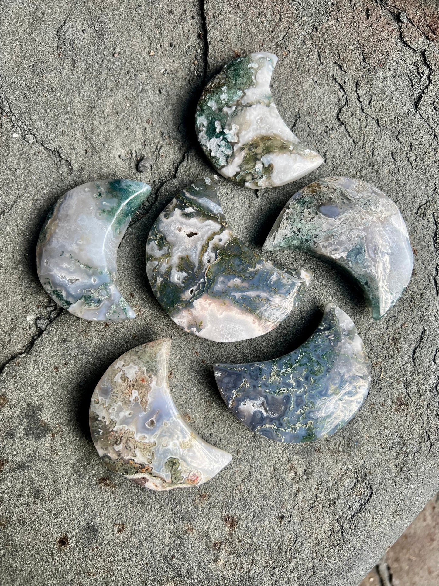 Ocean Jasper Moon Crystals