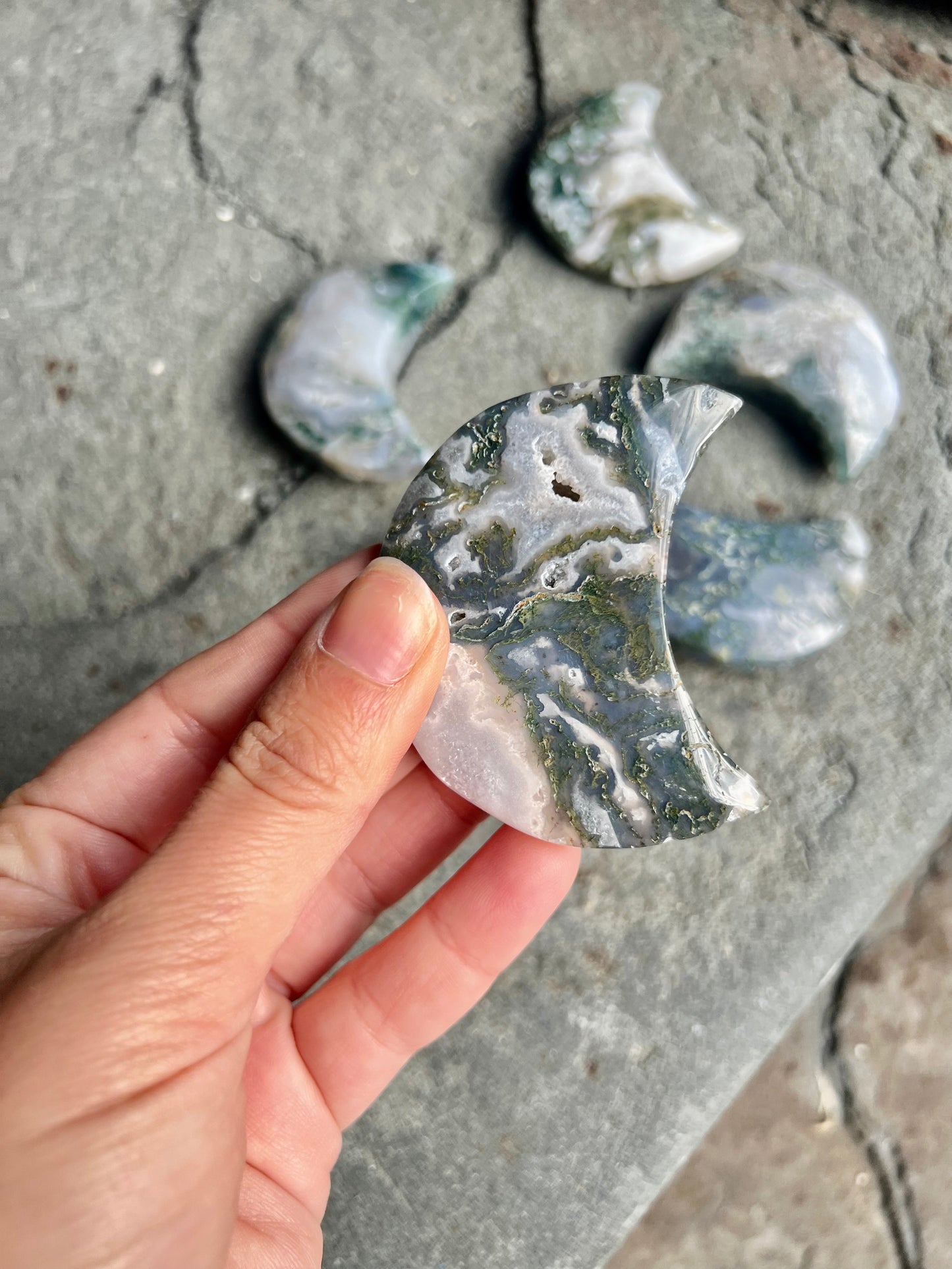 Ocean Jasper Moon Crystals