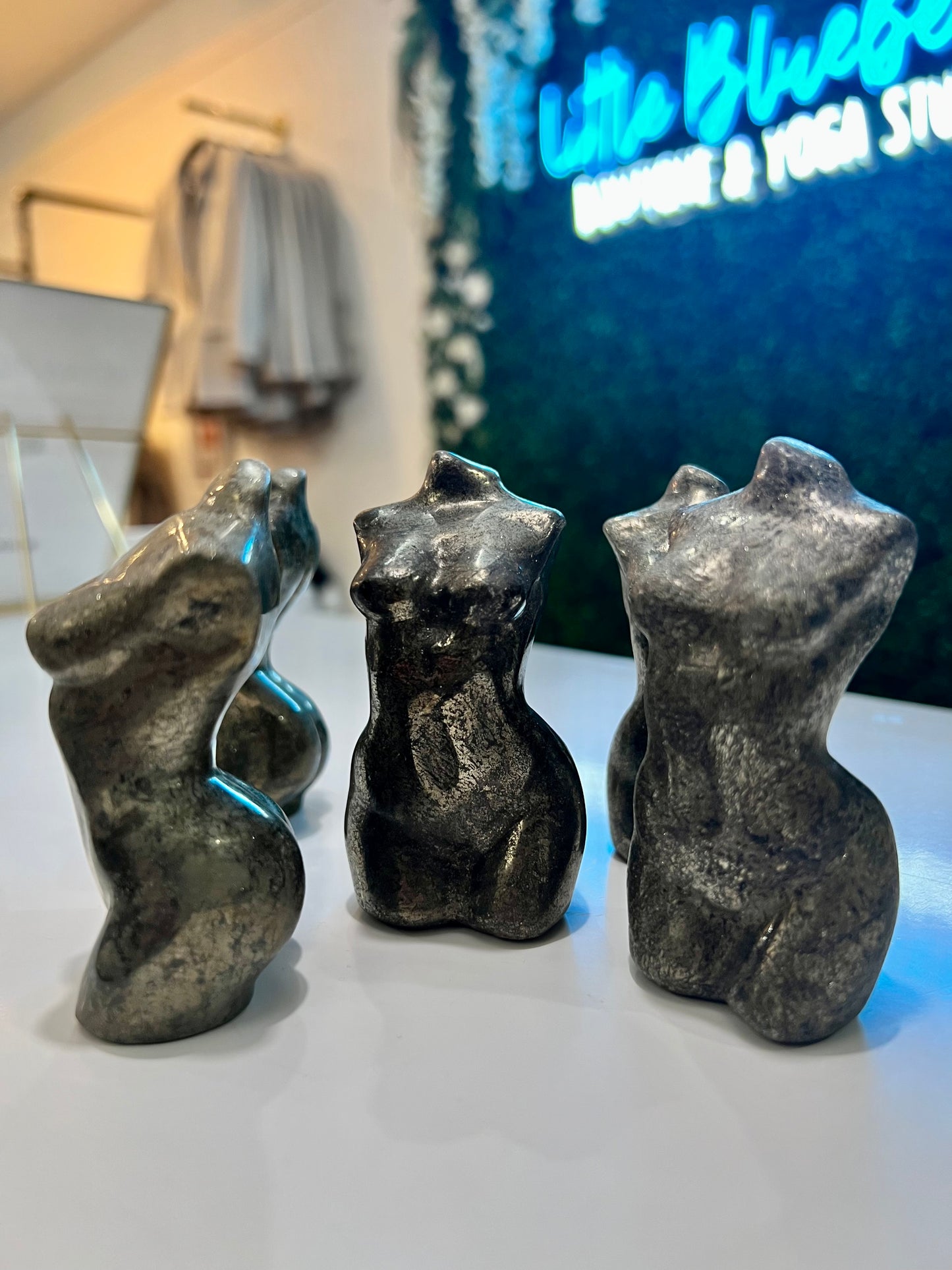 Pyrite Woman Silhouette Crystal