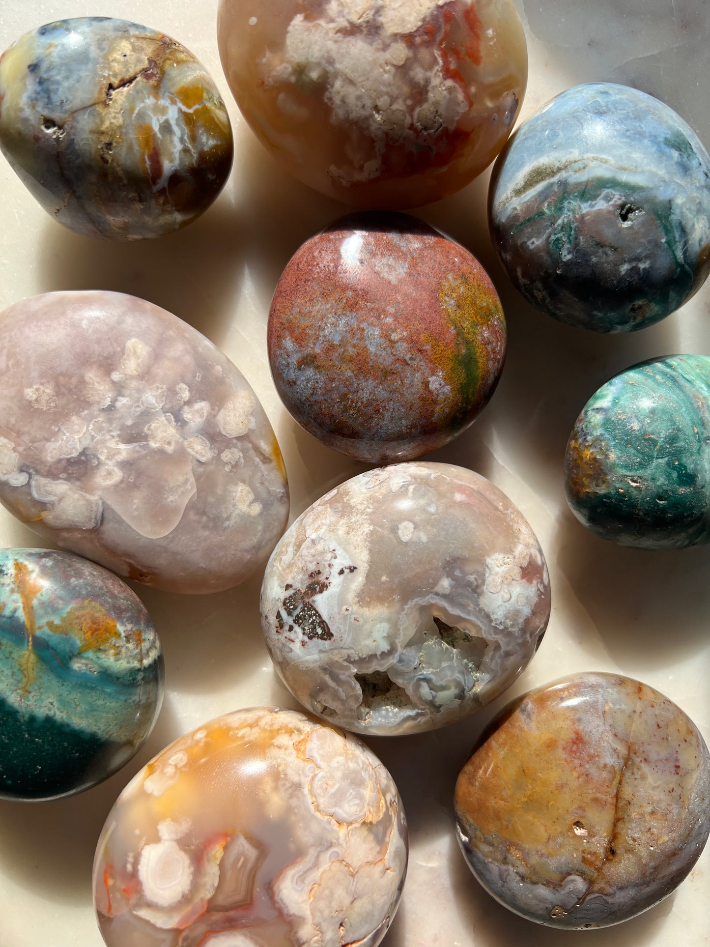 Ocean Jasper Palm Stones