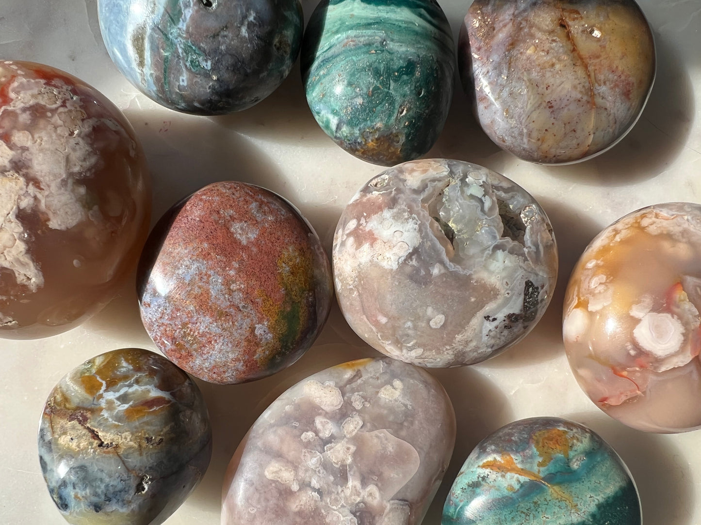 Ocean Jasper Palm Stones