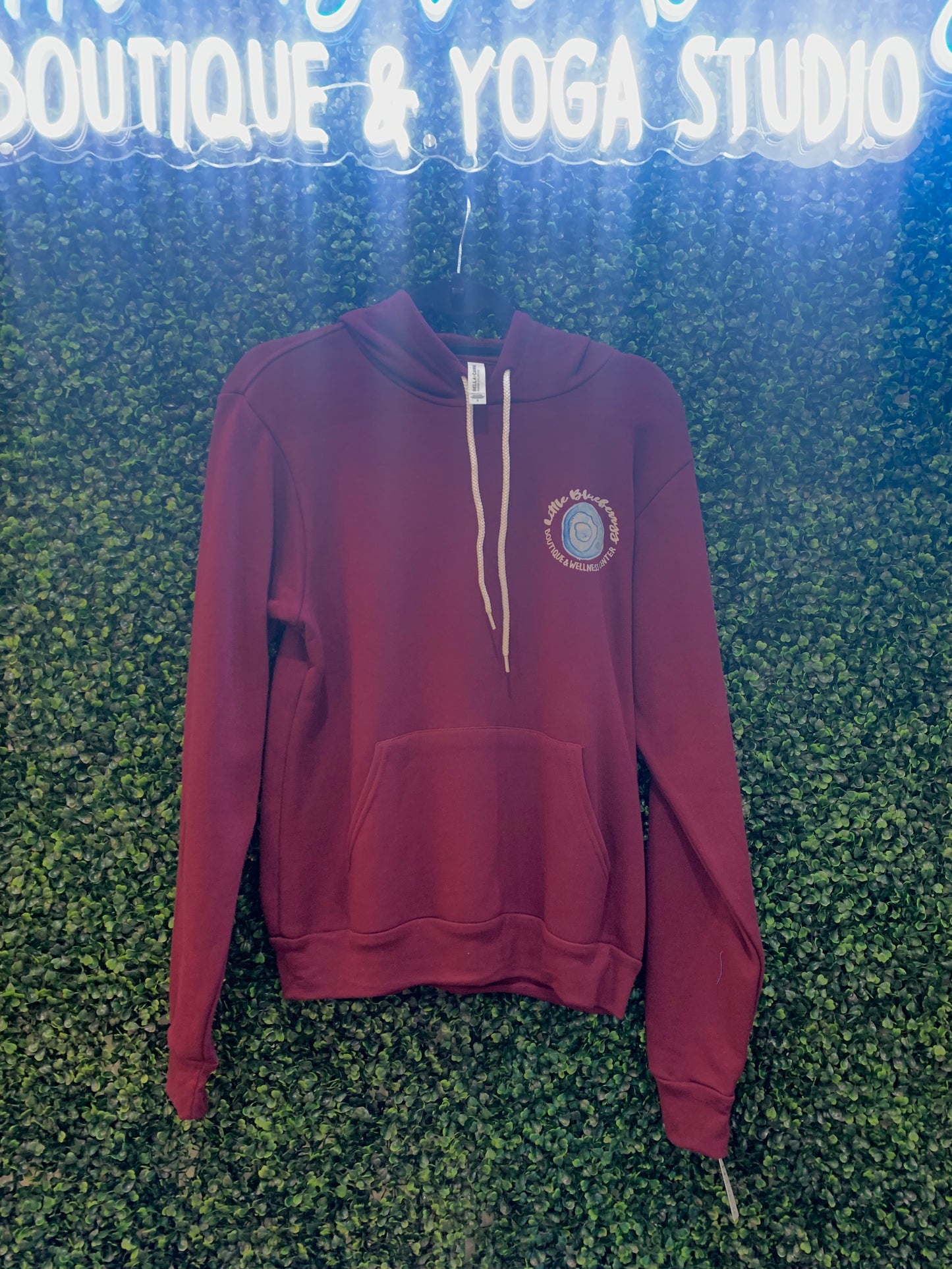 Maroon Little Blueberryy Hoodie