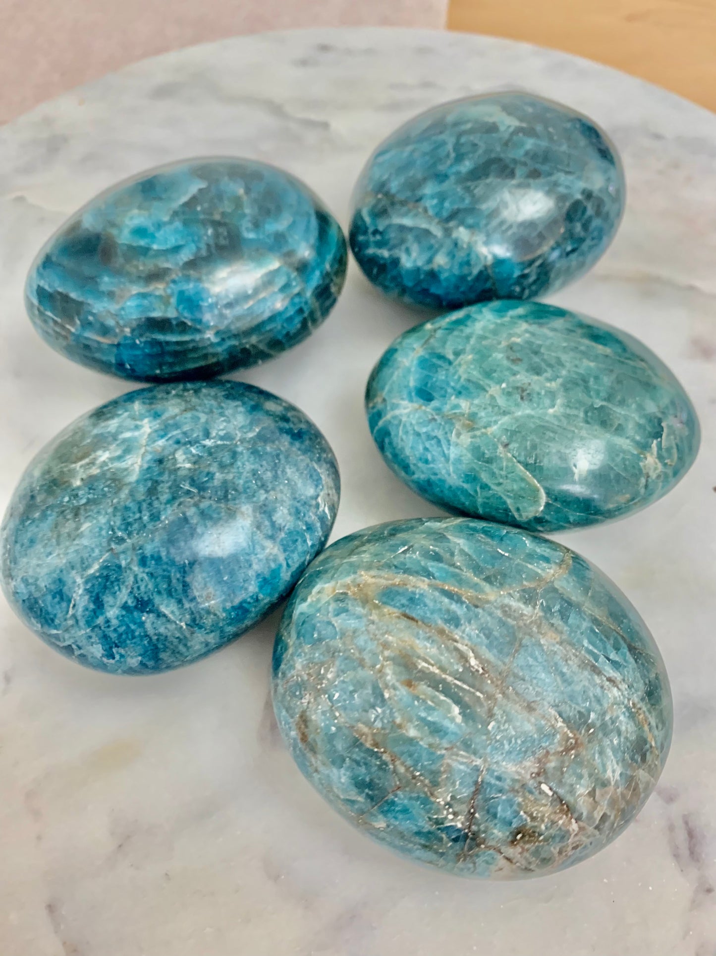 Apatite Palm Stone