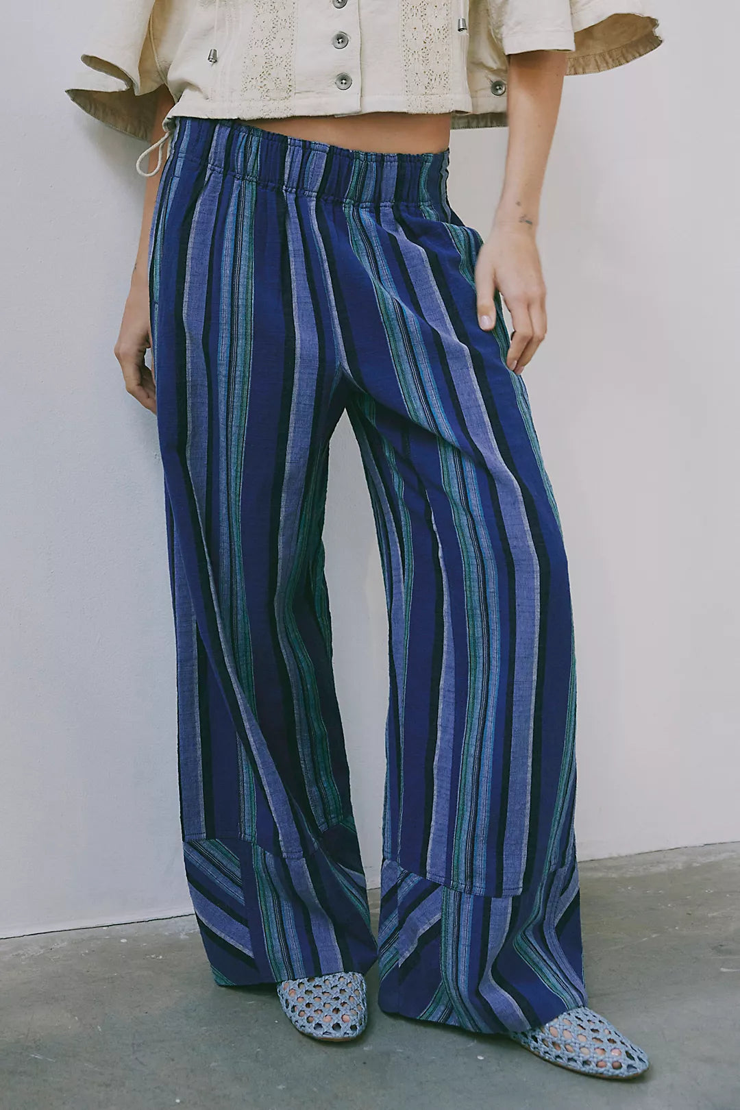 Days End Striped Linen Pants