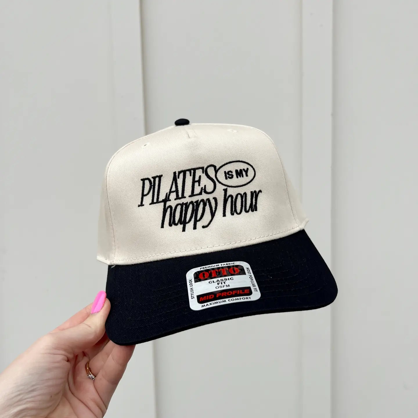 Pilates Is My Happy Hour Embroidered Hat