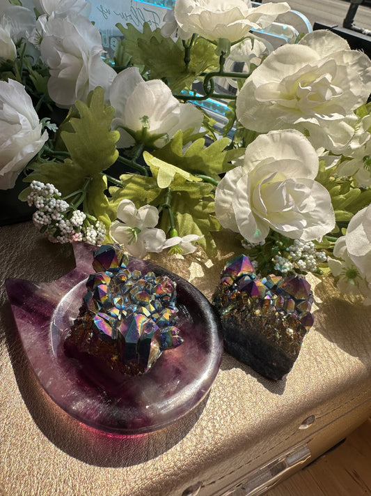 Titanium Plated Quartz Crystal