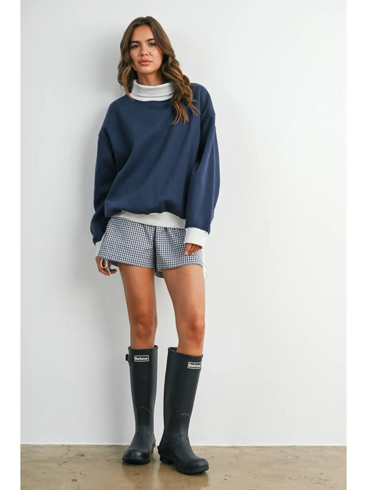 Game Day High Neck Pullover