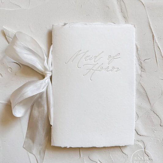 Maid of Honor Toast/Speech Book - Letterpressed