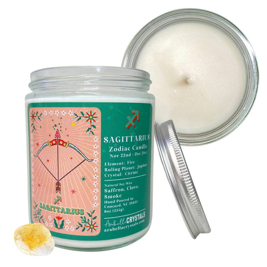 Sagittarius zodiac candle