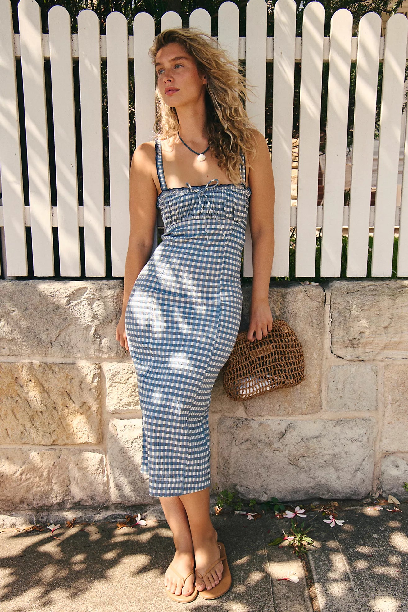 Lucinda Plaid Midi Dress