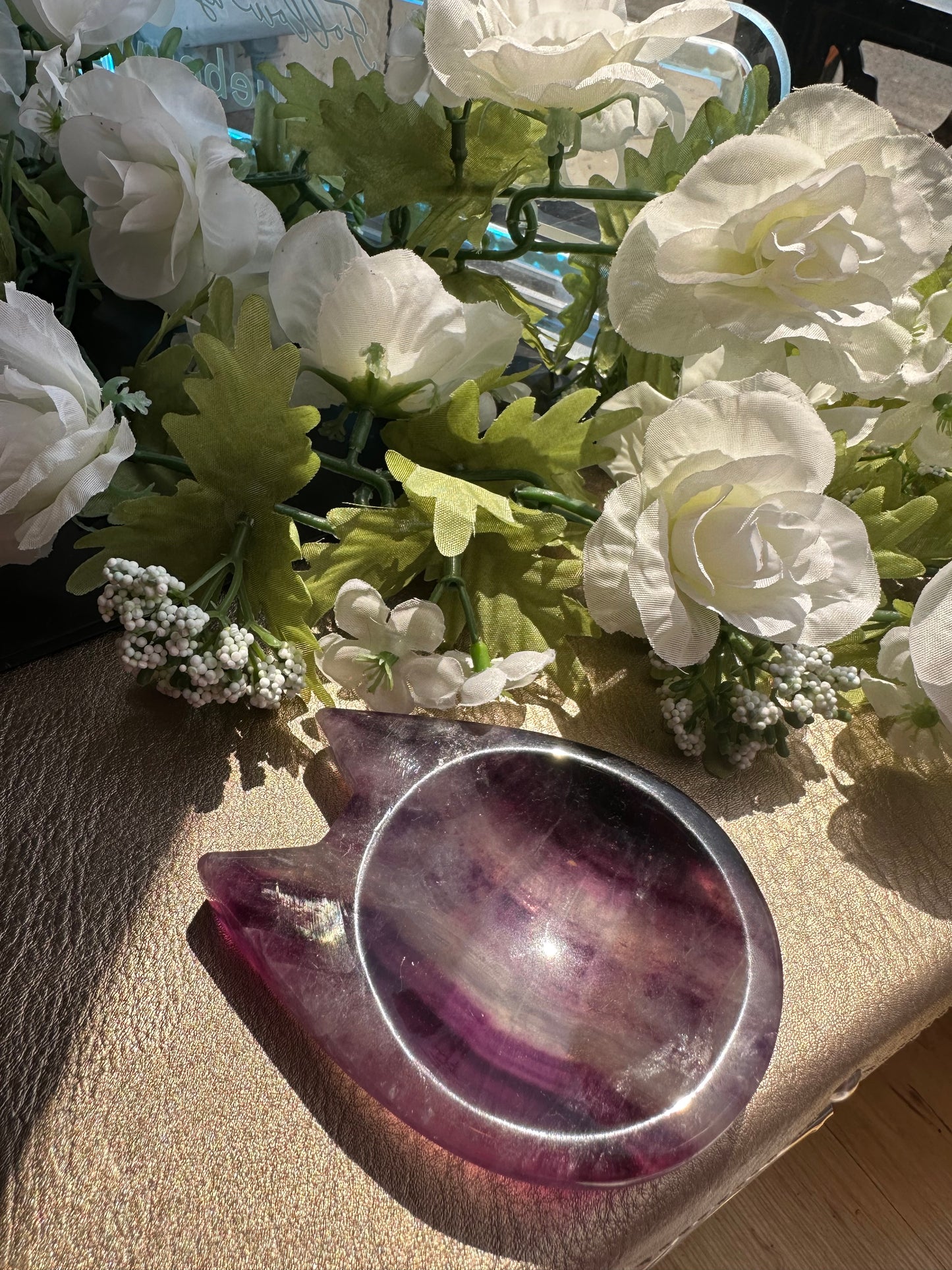 Fluorite Cat Bowl