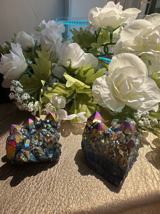 Titanium Plated Quartz Crystal