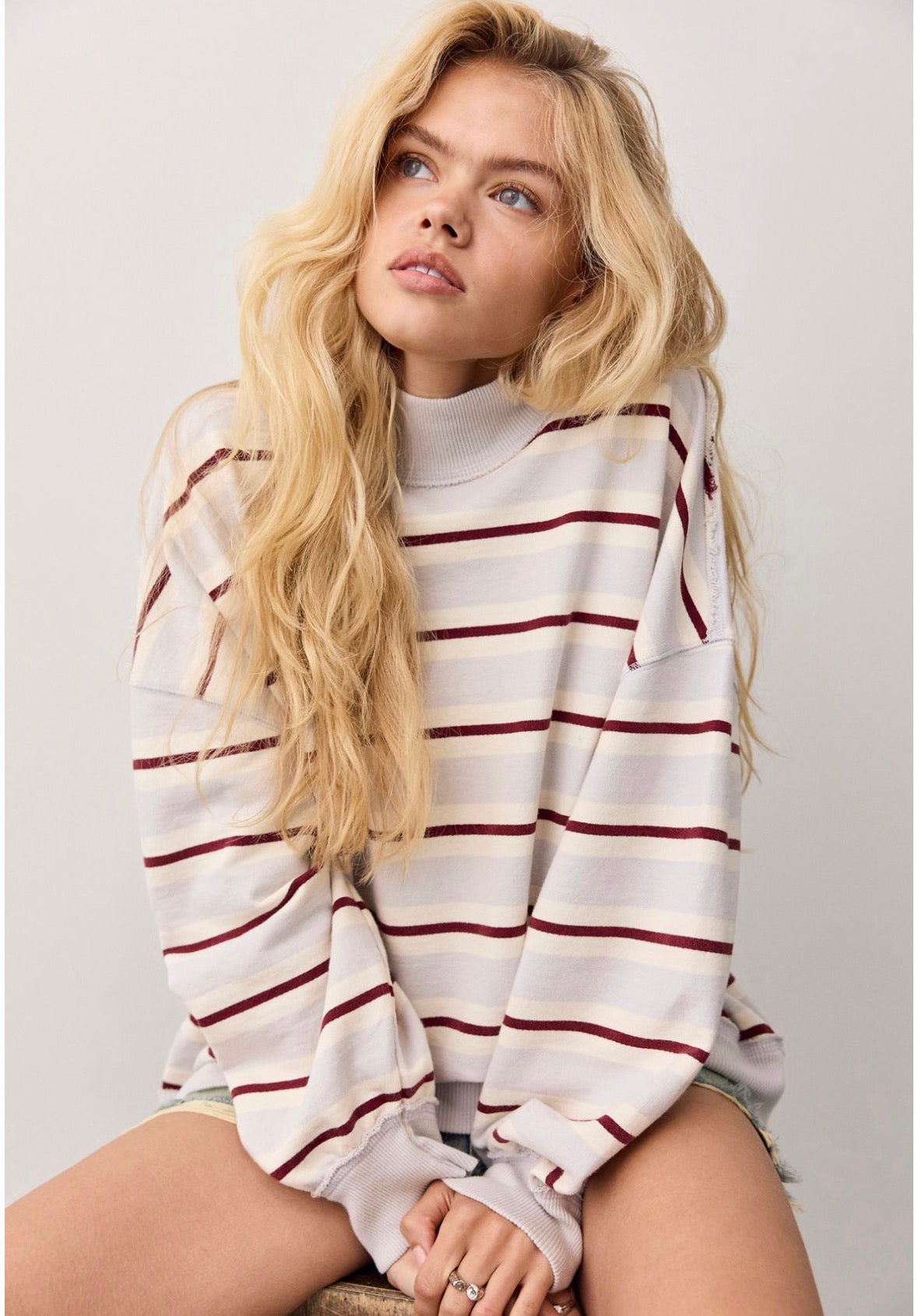 Palm Springs Striped Pullover