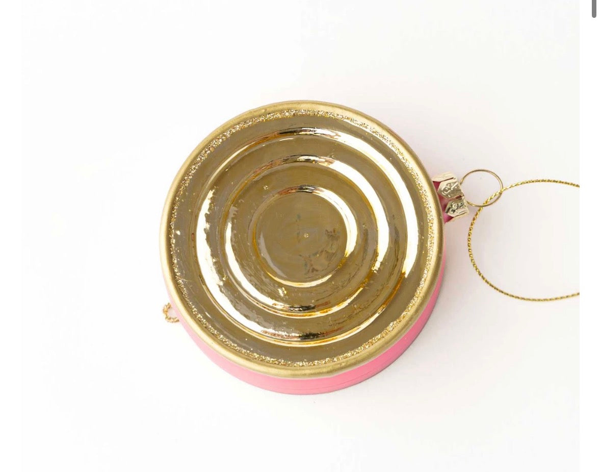 Caviar Tin Glass Ornament