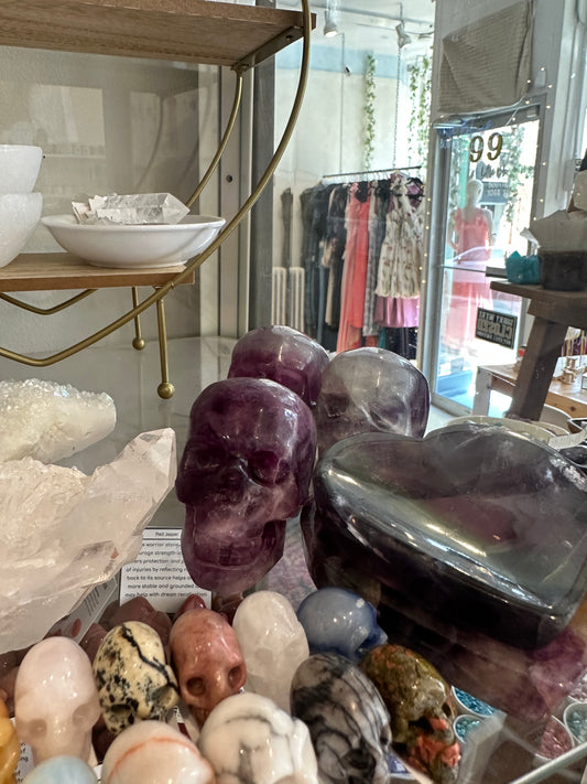 Fluorite Skull