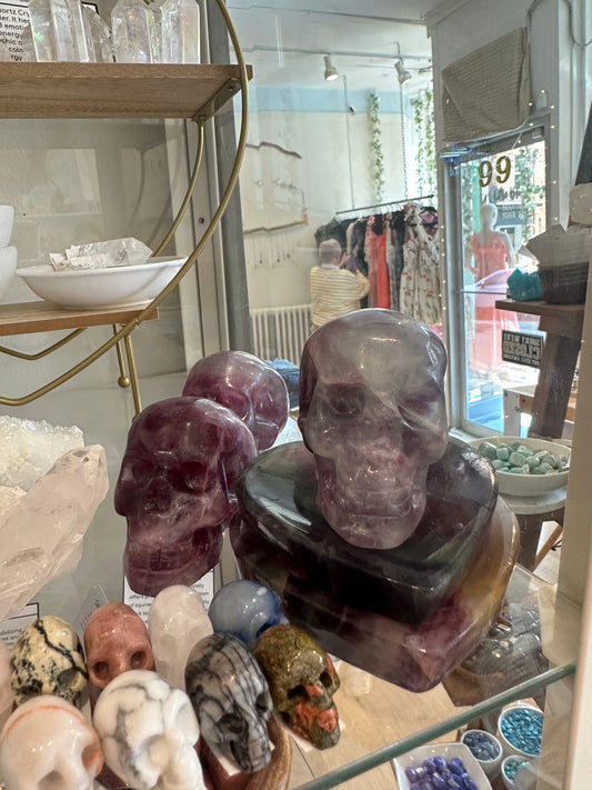 Fluorite Skull