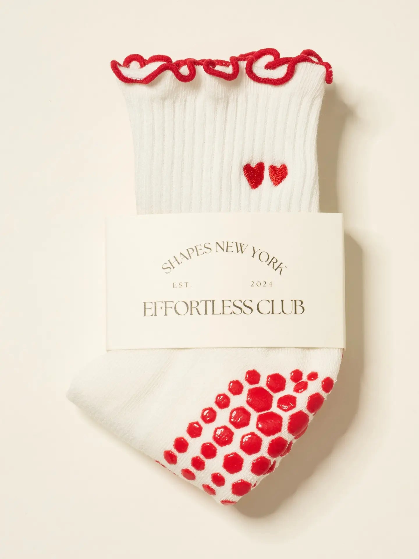Effortless Heart Grip Socks