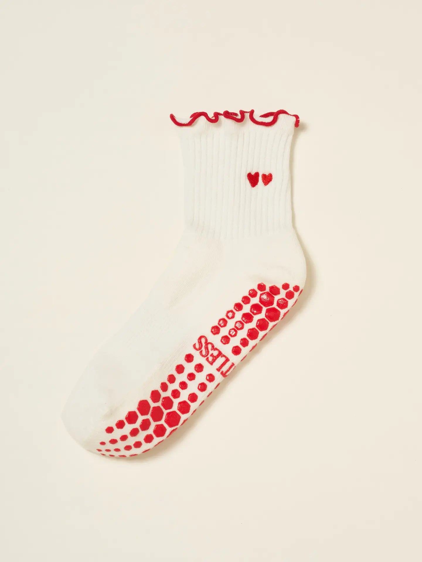 Effortless Heart Grip Socks