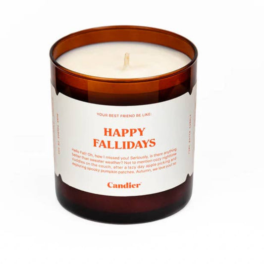 Happy Fallidays Candle