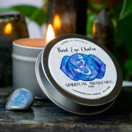 Third Eye Chakra Candle Tin