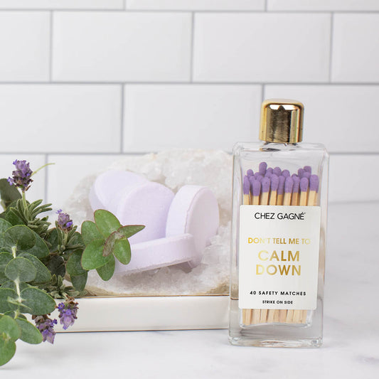 Don't Tell Me To Calm Down Glass Bottle Matches