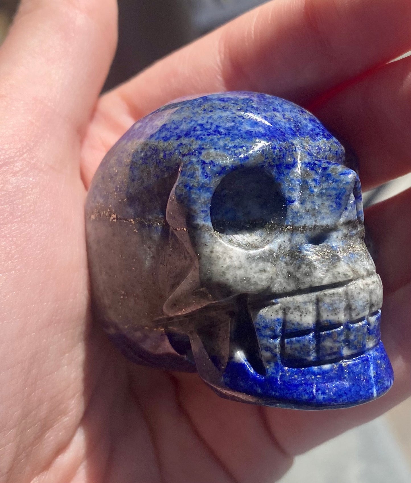 Lapis Lazuli Crystal  Skull
