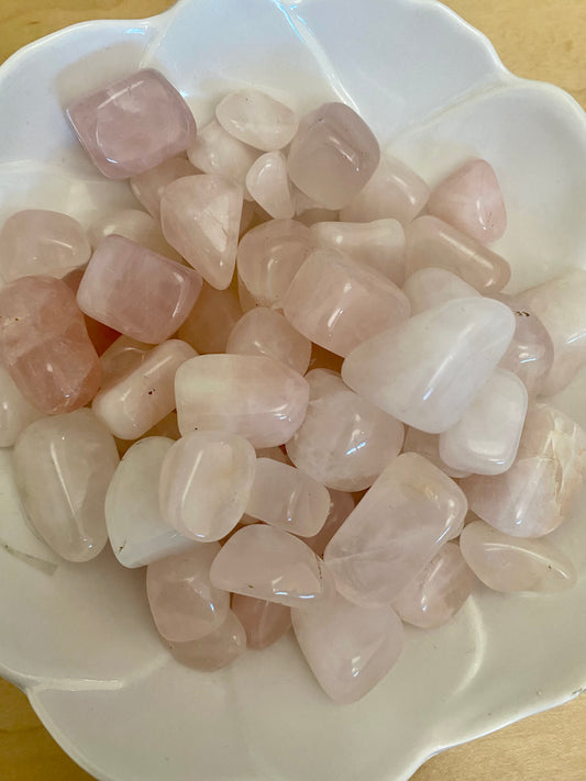 Tumbled Rose Quartz crystal