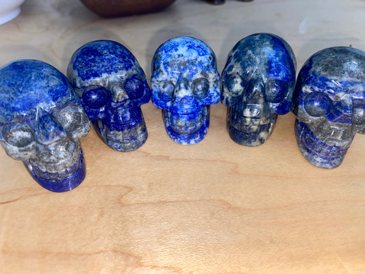 Lapis Lazuli Crystal  Skull