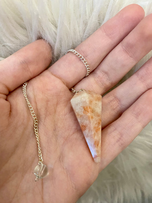 Sunstone Crystal Pendulum