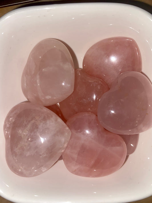 Rose Quartz Hearts