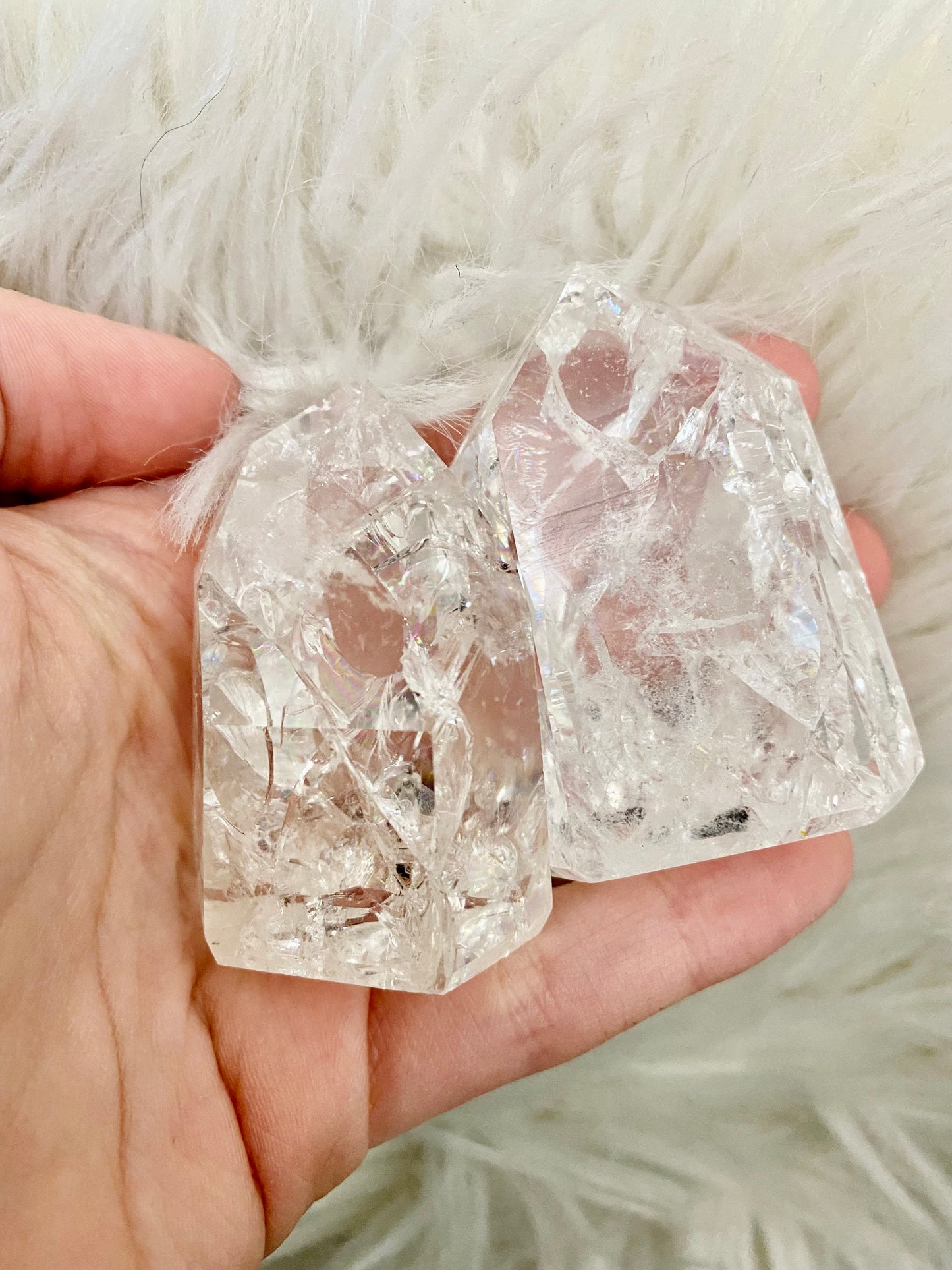 Fire and Ice Quartz Crystal