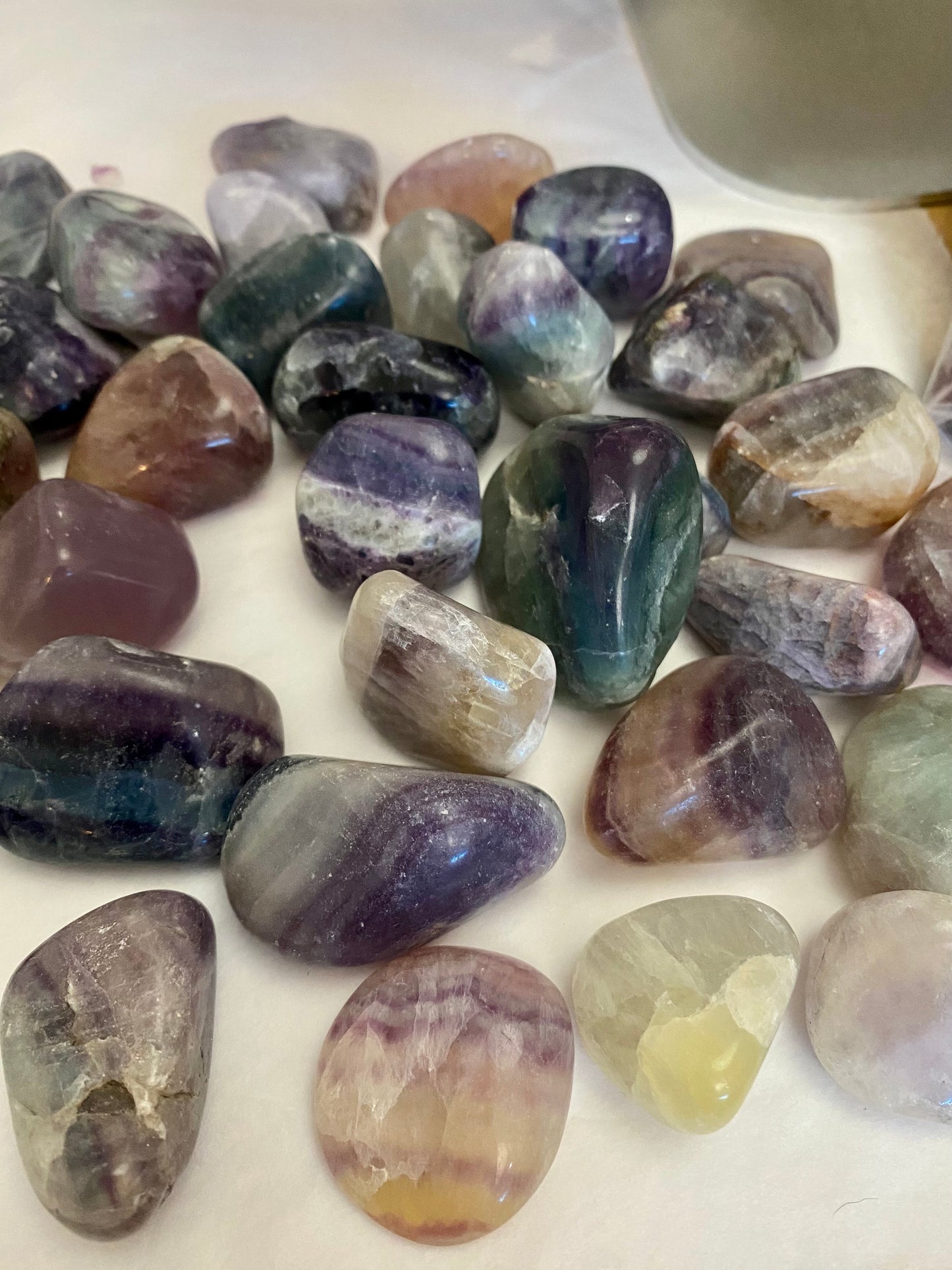 Tumbled Fluorite Crystals