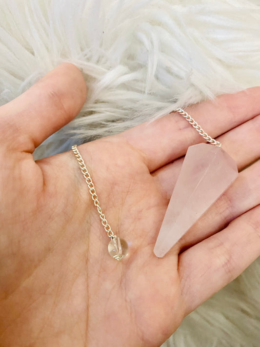 Rose Quartz Pendulums