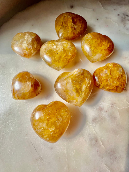 Golden Healer Heart Crystals