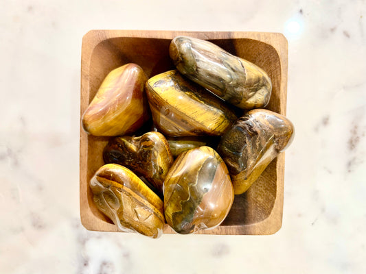 Large Tumbled  Tigers Eye