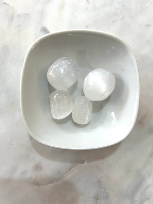 Tumbled Selenite Crystals