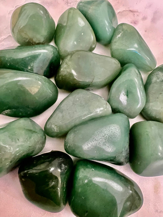 Large Tumbled Green Aventurine