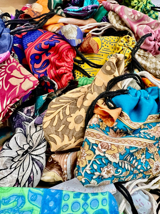 Sari Silk Bags